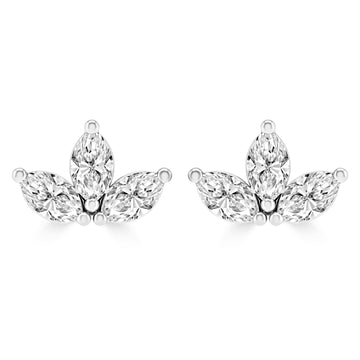 9CT SABINE DIAMOND STUD EARRINGS