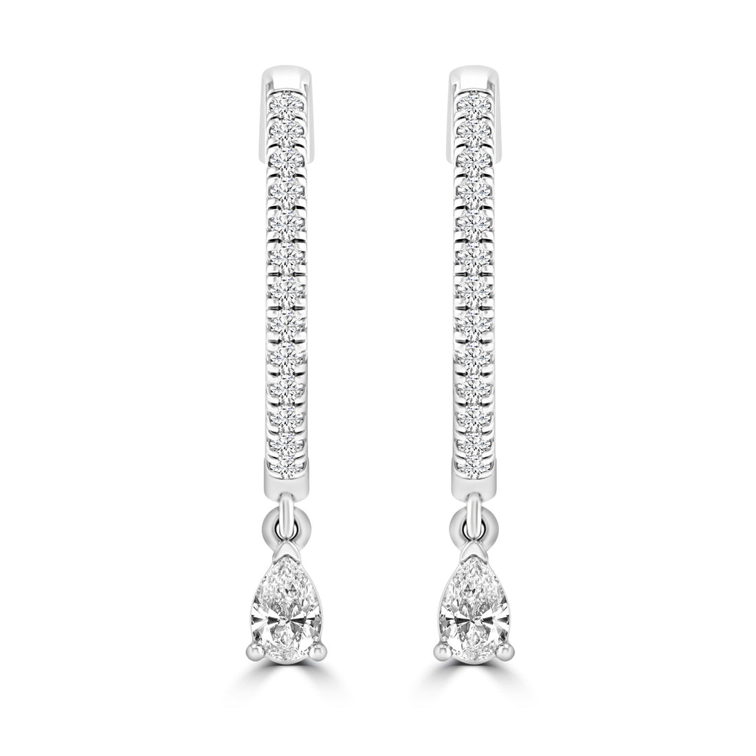 9CT DENALI DIAMOND HUGGIE EARRINGS