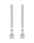 9CT DENALI DIAMOND HUGGIE EARRINGS