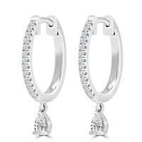 9CT DENALI DIAMOND HUGGIE EARRINGS