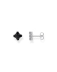 THOMAS SABO Blackened small ear studs with black zirconia