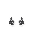 THOMAS SABO Snake small ear studs with black zirconia