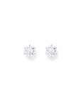 THOMAS SABO Ear studs with big, white zirconia