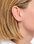 THOMAS SABO Ear studs with white zirconia in brilliant cut