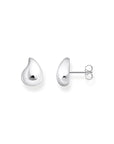 THOMAS SABO Ear studs in organic shape silver