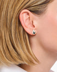 THOMAS SABO Ear studs in organic shape silver