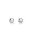 THOMAS SABO Halo ear studs with zirconia in brilliant cut