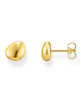 THOMAS SABO Ear studs in organic shape gold