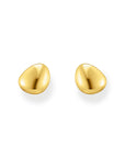 THOMAS SABO Ear studs in organic shape gold