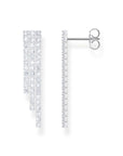 THOMAS SABO Earrings in waterfall design with white zirconia