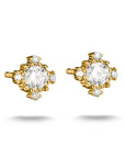 Ear studs with zirconia