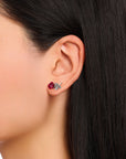 THOMAS SABO Romance Ear studs Red Roses