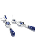 Earrings with stones