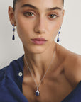Earrings with stones