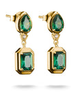 THOMAS SABO Earrings with Green Stones