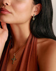 THOMAS SABO Earrings with Green Stones
