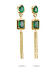 THOMAS SABO Earrings with Green Stones