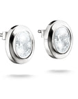 THOMAS SABO Oval Stud Earrings with Zirconia Stones Silver