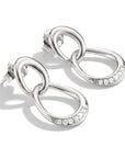 Earrings Together with zirconia