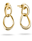 Earrings Together with zirconia