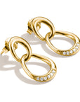 Earrings Together with zirconia
