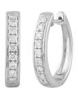 9CT MILEY DIAMOND HUGGIE EARRINGS