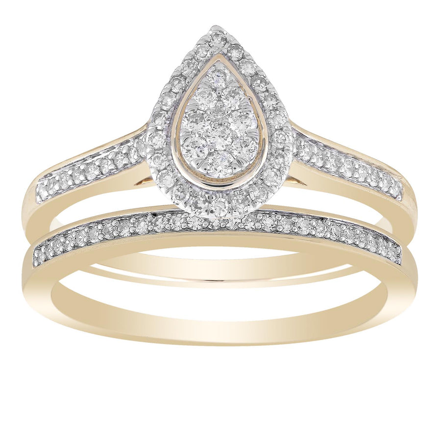 9CT ELIZA DIAMOND RING SET