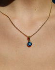 9CT GOLD EVIL EYE PENDANT