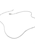 Silver-Plated Box Chain Necklace 1mm