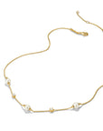 Chain with pearls and zirconia