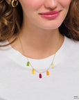 THOMAS SABO Necklace with 5 colourful goldbears
