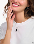 THOMAS SABO Necklace with black goldbear pendant and zirconia
