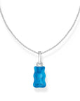 THOMAS SABO Necklace with blue goldbears pendant and zirconia