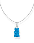 THOMAS SABO Necklace with blue goldbears pendant and zirconia