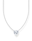 THOMAS SABO Necklace with white heart-shaped pendant