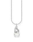 THOMAS SABO Necklace with intertwined hearts pendant and zirconia - silver