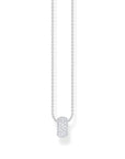 THOMAS SABO Necklace with ring pendant and white zirconia