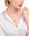 THOMAS SABO Necklace with pendant in drop-shape gold