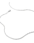 Silver-Plated Singapore Chain Necklace 1.7mm