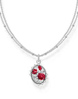 THOMAS SABO Romance Necklace with Red Roses pendant