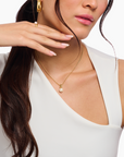 THOMAS SABO Necklace with Pearl Pendant in Gold