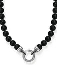 THOMAS SABO Bead Necklace Black Obsidian