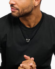 THOMAS SABO Bead Necklace Black Obsidian