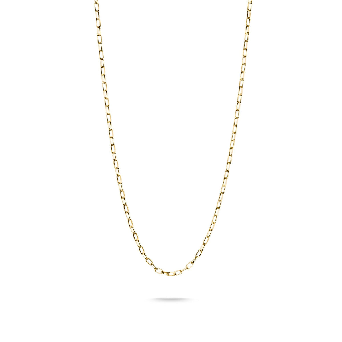 Gold-Tone Stainless Steel Paperclip Chain Necklace 2.3mm