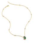 THOMAS SABO Necklace with Green Teardrop Stone