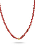 THOMAS SABO Elyndra Necklace with Red Agate Beads