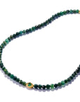 THOMAS SABO Elyndra Necklace with Green Moss Agate Beads