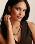 THOMAS SABO Elyndra Necklace with Green Moss Agate Beads