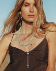 THOMAS SABO Elyndra Necklace with Turquoise Amazonite Beads