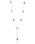 THOMAS SABO Elyndra Necklace with Multi-coloured Stones